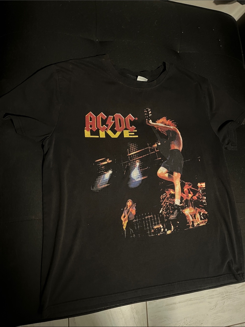 AC/DC Black ‘Live’ Graphic Tee